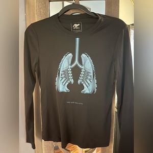 Boys long sleeve athletic shirt size L for 8-10 year old